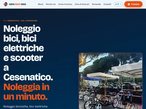 Caso studio: il sito multilingua di New Rent Bike a Cesenatico