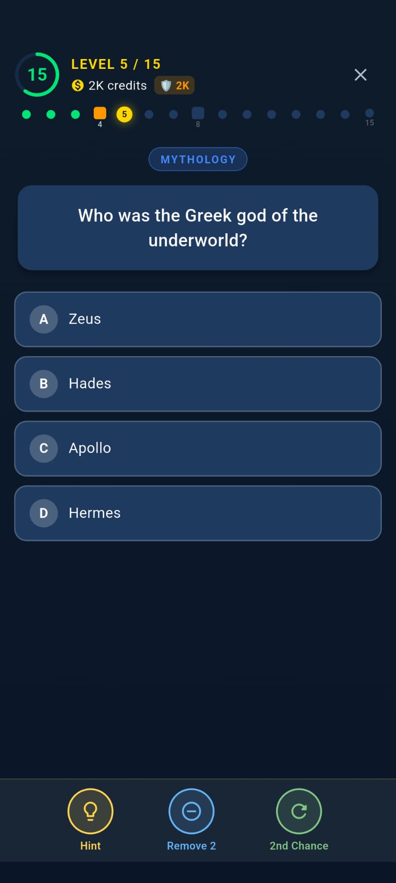 Screenshot dell'app Quiz Master Sfida Milionaria che mostra la schermata di gioco con domande e risposte