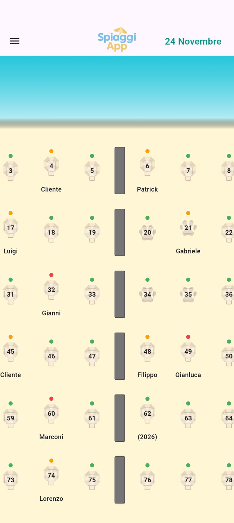 Screenshot SpiaggiApp